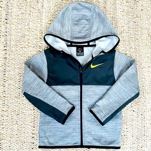 Nike Dri Fit Boys Gray Hooded Jacket